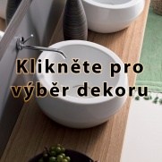 Umývadlo na dosku Thabo krajta biela (Etnická kolekcia)