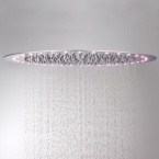 Vstavaná sprchová hlavica LED - kruhová 440 mm