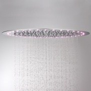 Vstavaná sprchová hlavica LED - kruhová 440 mm