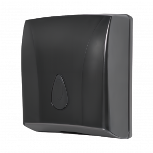 Zásobník na skládané papírové ručníky |  černý mat |  plast ABS