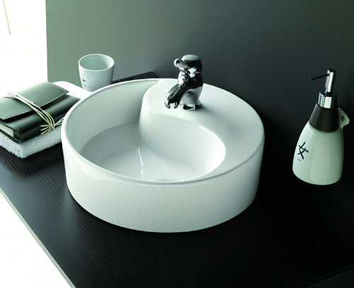 Vessel Sink Yin Yang White Perfecto Design