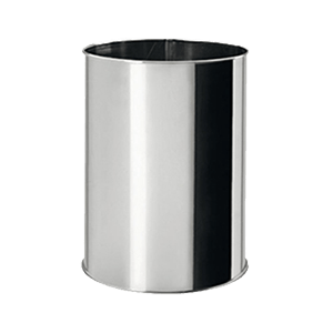 Dust bin without cover 9l, Polished stainless steel