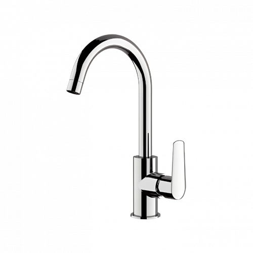 Standing washbasin faucet | lever | low | swivel | 292 | white mattte | VANITY