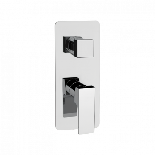 Concealed module two-ways | lever | stainless steel color | ABSOLUTE