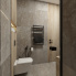 Elegantná kúpeľňa DARK GRACE - Pohled ze sprchového koutu