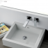 Wash basin faucets wall concealed | 215 | lever | chrome gloss | Q-DESIGN