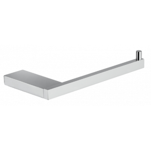 Toilet paper holder without cover CUBE on one role | brushed nickel mat