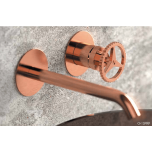 Wash basin faucets Chrono | 185 | wall concealed | brushed copper