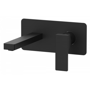 Wash basin faucets wall concealed | lever | black mattte | ABSOLUTE