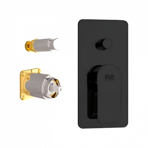 Concealed module two-ways | lever | black mattte | INFINITY | upper part