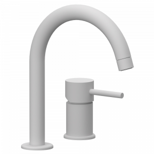 Wash basin faucets X STYLE | multiple-element | white mattte