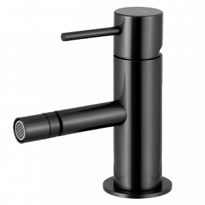 Stand-mounted bidet faucet | lever | chrome black ground polished matte | X STYLE
