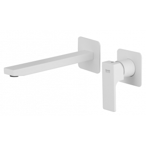 AU | Wash basin faucets Absolute | wall concealed | Lever | 190 | white mattte