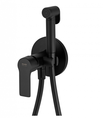 Bidet faucet | with bidet spray | podomítková | circular | black mattte | ENERGY