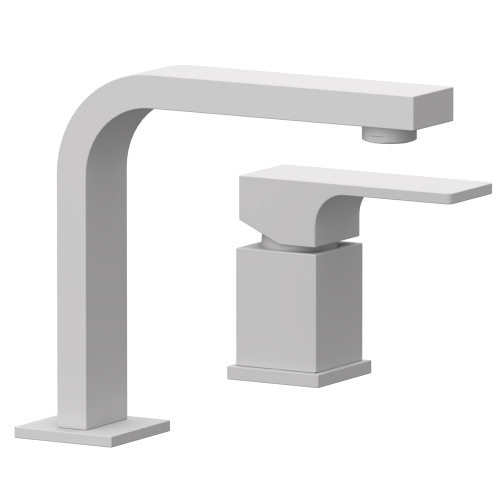 Standing washbasin faucet | two -elementary | lever | white mattte | ABSOLUTE