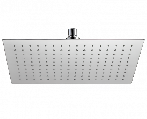 Sprchová hlavica SoffiSlim SQ | závesná | 330 x 220 mm | obdelníkový | leštená nerez | čierná mat