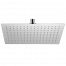 Sprchová hlavica SoffiSlim SQ | závesná | 330 x 220 mm | obdelníkový | leštená nerez | biela mat