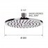 Showerhead Jazz | wall mounted | Ø 200 mm | circular | chrome gloss