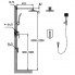Sprchový set CAE 750 pákový podomietkový s ručnou sprchou (mechanický prepínač)