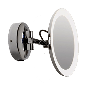 Kosmetické zrcátko s duálním LED osvětlením PMMA | 5x zoom