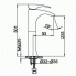 Standing washbasin faucet | lever | high | chrome gloss | CAE 770