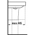 Umývadlo Laufen PRO S 70 | 700 x 465 x 95 | 3 x otvor pre batériu | brúsená spodná časť | biela