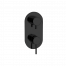 Concealed module three-way lever mixer | lever | black mattte | X STYLE