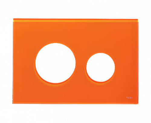 Doska ovládacieho WC modulu Loop oranžové sklo