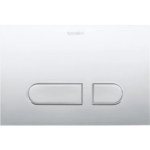 Splachovací tlačítko DURAVIT, Dual Flush | chrom lesk