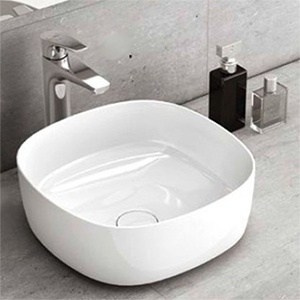 Vessel sink Inspira Soft | 370 x 370 x 140 | white