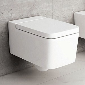 WC Inspira Square | Rimless | wall-hung | white