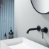 Wash basin faucets wall concealed | lever | chrome gloss | CIRCULO