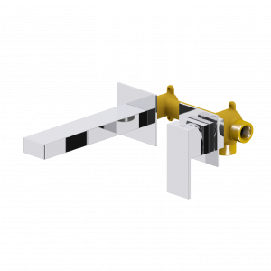 Sink faucet CUBE lever concealed mixer, two elements | chrom