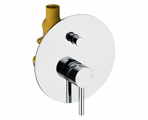 Concealed module two-ways | lever | chrome gloss | CIRCULO