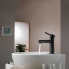 Standing washbasin faucet | lever | low | 112 | black mattte | CIRCULO