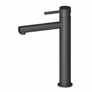Wash basin faucets Circulo | upright faucet fixtures | high | black mattte