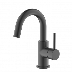 Wash basin faucets Circulo | J | upright faucet fixtures | low | black mattte