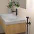 Standing washbasin faucet | with bidet spray | lever | black mattte | CIRCULO