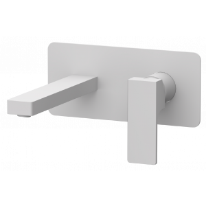 AU | Wash basin faucets Absolute | wall concealed | Lever | white mattte
