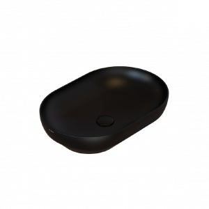 Washbasin T-EDGE | 600x410x140 | Black mattte