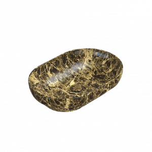 Umývadlo T-EDGE | 600x410x140 | Portoro Brown mat