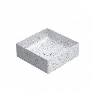 Umývadlo T-EDGE | 420x420x140 | Ledová drť mat