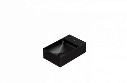 Umývadlo T-EDGE | 400x250x120 mm | čierna mat