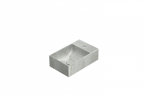Washbasin T-EDGE | 400x250x120 | Striped beige mattte