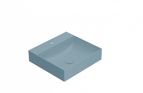 Umývadlo T-EDGE | 500x470x120 | bez otvoru pro baterii | modrá mat