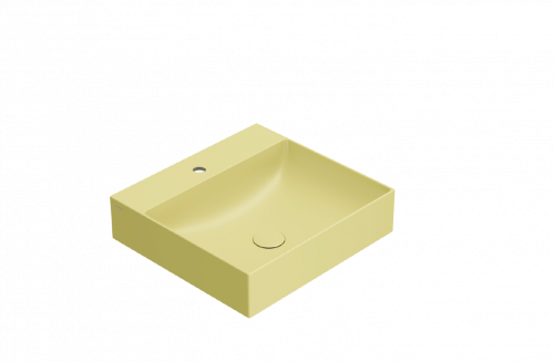 Umývadlo T-EDGE | 500x470x120 | horčicovo žltá mat
