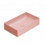 Umývadlo T-EDGE | 610x370x140 mm | ružová mat
