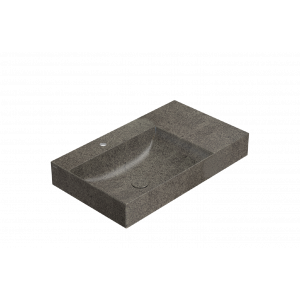 Umývadlo T-EDGE | 800x470x120 | s otvorem pre baterii | Peperino Grigio mat