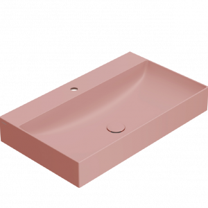 Umývadlo T-EDGE | 800x470x120 | ružová mat