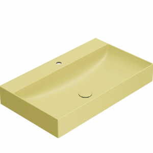 Umývadlo T-EDGE | 800x470x120 | horčicovo žltá mat